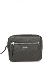 Кожаная сумка на молнии DKNY