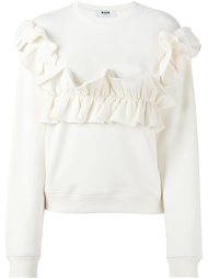 толстовка с рюшами MSGM