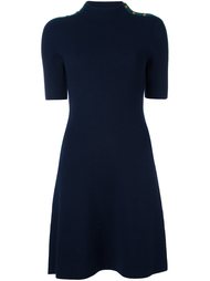shoulder buttons flared dress Tory Burch