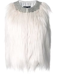 embellished collar feather effect tunic Steffen Schraut