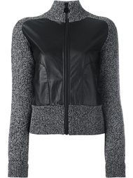 panelled zipped knit jacket Carven