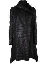 crock effect wrap coat Masnada