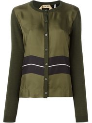 silk panel cardigan Nº21