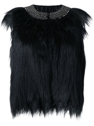 embellished collar feather effect tunic Steffen Schraut