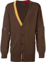 contrast trim cardigan D-Gnak