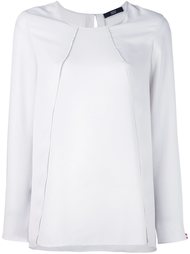 overlay detail blouse Steffen Schraut