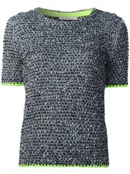 tweed short sleeve sweater Christopher Kane