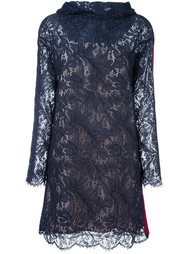 кружевное платье с капюшоном MSGM