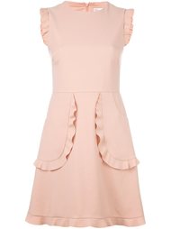 платье с оборочной отделкой Red Valentino