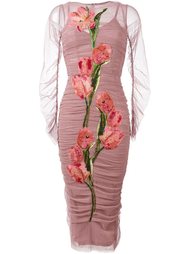 платье с нашивкой в виде тюльпана Dolce &amp; Gabbana