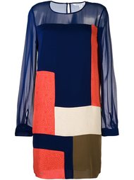 платье с прозрачными рукавами Diane Von Furstenberg