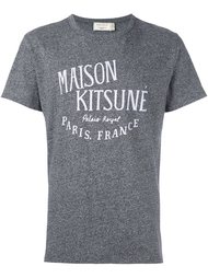 футболка с принтом логотипа   Maison Kitsuné