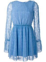плиссированное кружевное платье MSGM