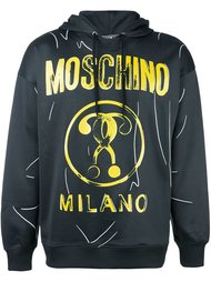 толстовка с принтом логотипа Moschino