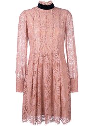кружевное платье с длинными рукавами MSGM