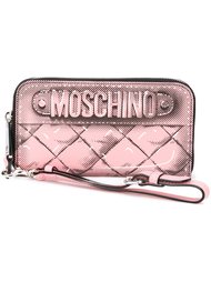 куртка с эффектом металлик  Moschino