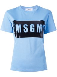 футболка с логотипом MSGM