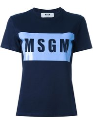 футболка с логотипом MSGM