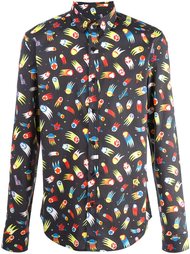 рубашка со смешанным принтом  Love Moschino