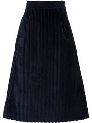 вельветовая юбка А-образного силуэта Cacharel