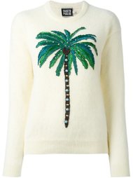 свитер с вышивкой пальмы Fausto Puglisi