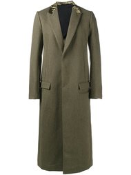 длинное пальто с бархатной отделкой Haider Ackermann
