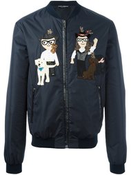куртка-бомбер с нашивками  Dolce &amp; Gabbana