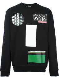 толстовка с комбинированным принтом McQ Alexander McQueen