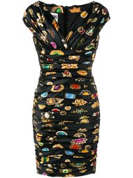 платье с оборками  Moschino