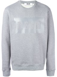 толстовка с принтом логотипа MSGM