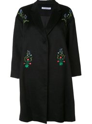 пальто с цветочной вышивкой  Vivetta