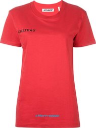 футболка с принтом chateau  Off-White