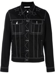 джинсовая куртка с вышивкой звезд Givenchy