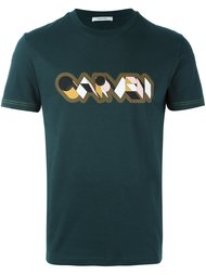 футболка с принтом логотипа   Carven