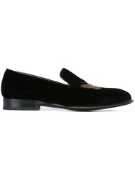 лоферы с вышивкой бабочки Alexander McQueen
