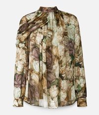 rose wrap blouse Christopher Kane