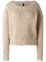 свитер с необработанными краями   Unravel