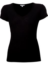 двухсторонняя облегающая футболка в стиле casual James Perse