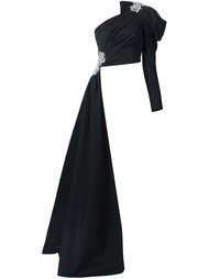 асимметричная декорированная  блузка  Moschino