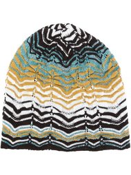 шапка с зигзагообразным узором  Missoni