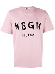 футболка с логотипом MSGM