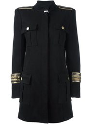 пальто в стиле милитари Pierre Balmain