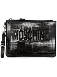 клатч с заклепками  Moschino