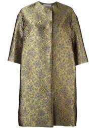 объемное пальто с цветочным узором Lanvin