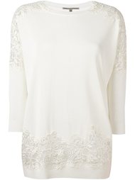 джемпер с кружевными панелями Ermanno Scervino