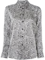 рубашка с леопардовым принтом Saint Laurent