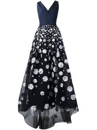 платье c V-образным вырезом  Carolina Herrera