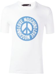 футболка с принтом логотипа  Love Moschino