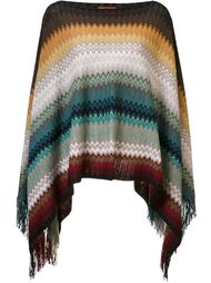 zig zag knit poncho Missoni