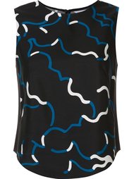 printed tank Diane Von Furstenberg